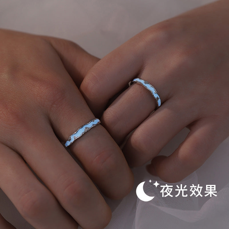 官宣預備！S999 純銀星河系列對戒  把銀河藏在指尖，這波狗糧我先領了～