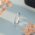 命定之愛｜S999 莫比烏斯閃鑽對戒 💍 活口可調節．圈住我們的專屬緣分
